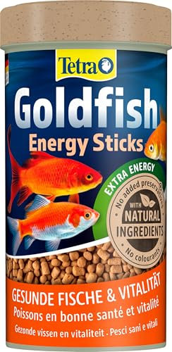 Tetra Goldfish Energy Sticks - nährstoffreiches Fischfutter für alle Goldfische und andere Kaltwasserfische, 250 ml Dose