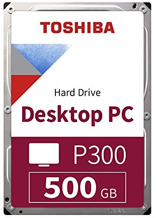Toshiba P300 500 GB Interne Festplatte (8,9 cm (3,5 Zoll), SATA) schwarz
