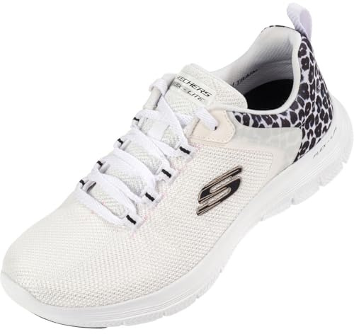 Skechers Flex Appeal 4.0 - Wild Ballad, Zapatillas Mujer, Blanco, 41 EU