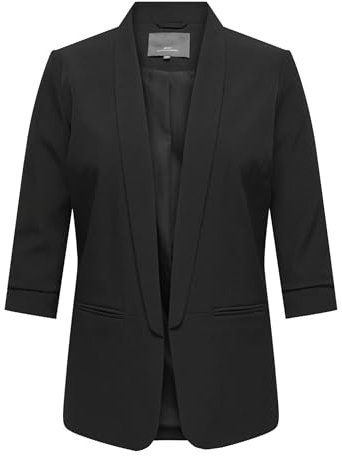 ONLY Carmakoma Carelly Blazer 3/4 Life TLR Noos Veste, Noir, 54 Plus Femme
