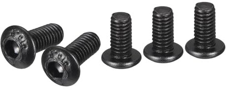 DTGN Tornillos de Cabeza Avellanada con Hexágono Interior M3-0.5x6mm 100Pcs para Máquinas Acero al Carbono con Recubrimiento de Óxido Negro Tornillos de Rosca Completa