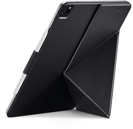 PITAKA MagEZ Folio 2 - Funda magnética para iPad Pro 13 2024 de 13 Pulgadas, Funda Protectora Ultraligera con Soporte para bolígrafo, Soporte multiángulo, Piel sintética, Color Negro