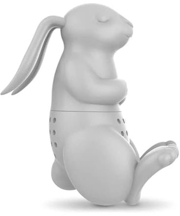 Cute Animal Teesieb Robbe - Lustige Tee-Infuser für Losen Tee, Zum Brauen in Kannen und Tassen - Silikon, Kaninchen
