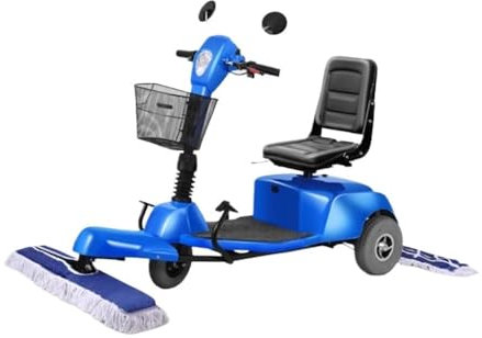 BOOZXCV Caminar detrás de Empuje Manual barredora de Piso Carro de Polvo eléctrico Tipo de conducción Taller de Piso Hospital Centro Comercial Super Mercado