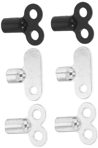Homoyoyo 6 Piezas Accesorios Para Radiadores Llaves Para Purgar La Válvula De Aire Del Radiador Llaves De Purga De Radiador Herramienta Para De Calefacción Para Válvula De Purga De