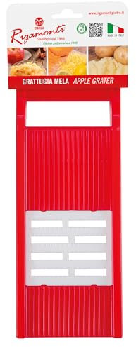 Rigamonti Grattugia Mela manuale per preparare mousse e puree di frutta e verdura. Smontabile e lavabile in lavastoviglie. Facile da usare e pulire. Per uso casalingo e professionale.
