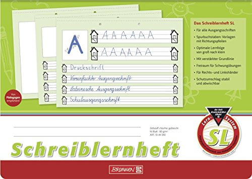 30x Schreiblernheft von Brunnen, Lineatur SL, A4 quer