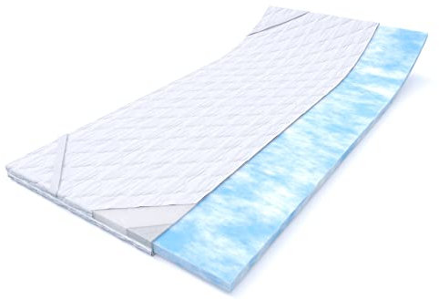 MSS e.K. NightGel Gelschaum Matratzen Topper inkl. Microfaserbezug / 130 cm x 200 cm/Hyper-Soft-Foam