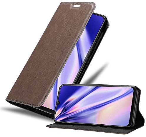 Cadorabo Hülle kompatibel mit Samsung Galaxy M21 / M30s aus Premium Kunst Leder Flip Klappbare Stoßfeste Magnetische [Standfunktion] [Kartenfächern] Cover Hülle für Galaxy M21 / M30s Tasche in Braun