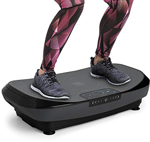 Klarfit VIBE 4DX Pro Vibrationsplatta, grå svart