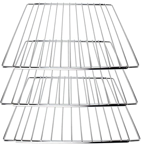 SPARES2GO Extendable Adjustable Width Grill Shelf with Locking Nut Design for Cooke & Lewis Oven Cooker Grill (Pack of 3, 310mm x 360-590mm)
