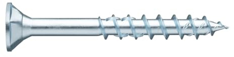 Würth ASSY 4 CSMP RW 20 Lot de 100 vis pour panneaux d'aggloméré 5 x 120 mm, acier galvanisé, passivé, filetage partiel, tête fraisée, tête de fraisage – RW 20 nouvelle génération