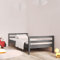 INLIFE Massivholzbett Grau 90x200 cm Kiefer,Grau,16.7KG,821626