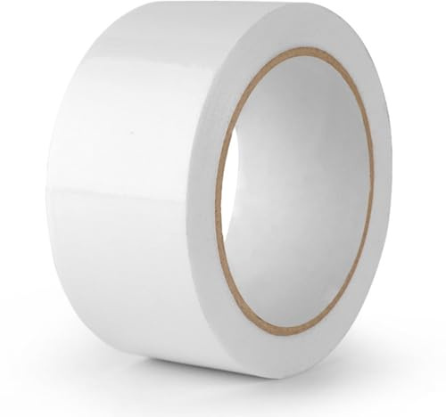 Nastro Telato Super Resistente, Nastro Telato, Nastros Telatos Rinforzato, Utile per Riparazioni Generiche Tubi Di Gomma E Plasticae E Lavori Fai Da Te, Impermeabile, Resistente, 30 mm x 50 m, Bianco