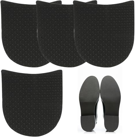 2 Paires de Semelles de Réparation pour Talons de Chaussures en Caoutchouc, Épaisseur 3.5mm, reparation Protecteurs Antidérapants, Thick Rubber Shoe Repair Shoe Pads Anti Slip Protector