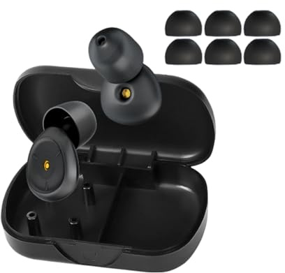 Nudorpn Protezioni acustiche anti-rumore, tappi auricolari in silicone per ridurre il rumore, tappi per le orecchie di protezione 'udito, per concerti, russare, viaggi, aereo,