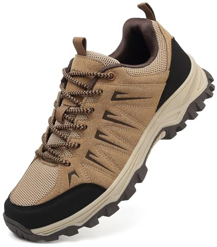 HaloTeam Zapatos de Senderismo Hombre Antideslizantes Transpirable Trekking Sneakers Escalada Zapatillas de Montaña EU 39-EU 45