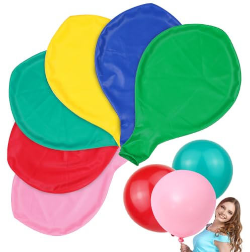 90 cm stora ballonger färgglada, 36 tum jätteballonger, ballonger födelsedag, latex jätteballong dekoration för bröllop födelsedag dop party festival (flera färger)