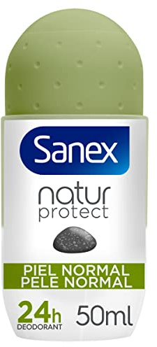 Sanex Natur Protect Déodorant pour homme ou femme, déodorant Roll-On, peau normale, 50 ml