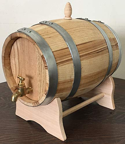 Agorà Botti Botte di Castagno da 5 Litri con Rubinetto di Ottone