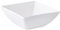 AMBITION Schale quadratisch Porzellan Porto 14 cm Servierschale für Suppe Snacks Desserts Salat Spülmaschinen & Mikrowellenfest 1 Einheit, Weiß