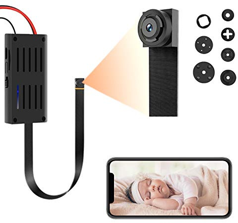 Telecamera nascosta WiFi, Videocamera di sicurezza Super Mini 1080P Wireless con rilevamento del movimento, Controllo app per IOS e Android