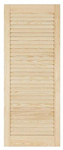 Louvre Door – Pine Wood – Vented Open – Ready to Paint Internal Louvre Cupboard Doors – Slatted Wardrobe Doors – Various Sizes (993mm (39.1) Height, 394mm (15.5) Width)