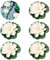 SHOWHEEL Nenufares Artificiales Flotantes Plantas,5 Piezas Nenúfar Flotantes de Flor de Loto, Flores Flotantes en Agua,Lirio Agua Artificial Flotante Decoración para Estanque Piscinas