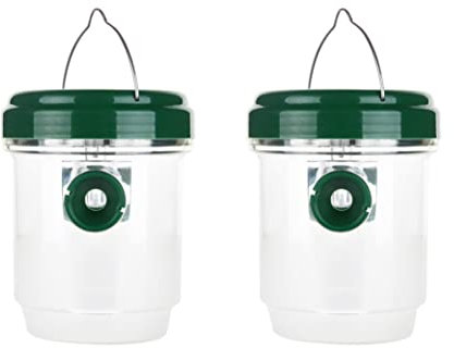 Wasp Trap Solar Powered Led Bee Killer Outdoor Hanging Fly Insect Trap Catcher Fruit Fly Trap Fruit Fly Trap Bee Trap 2pcs
