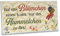 ARTFAVES® Gartenschild - Hat das Blümchen einen Knick | Shabby Chic Vintage Gartendeko, Schild mit Spruch zum Thema Garten/Hobbygärtner | Größe: 30 x 15 cm