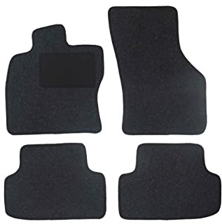 Fußmatten passend für Dacia Sandero III Typ (Baujahr 2021-2024), Hit anthrazit | 4-TLG | Umrandung schwarz