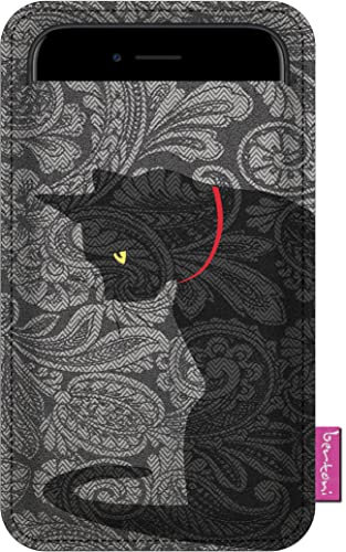 Handytasche bertoni aus Filz für Smartphone z.B. iPhone 14/14 Pro Max/13/13 Pro/12/11, Galaxy S23+/S22 Ultra/S21+/S20, Redmi Note, Pixel 7/6 - Damen Handy-Hülle mit Stoff Filztasche (XXL, Klex)