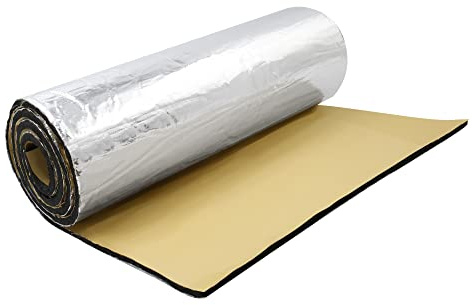 A ABSOPRO Tappetino Isolante Termico per Cofano Auto Isolamento Acustico Fonoassorbente per Auto 5mm 79 x 39 200cm x 100cm