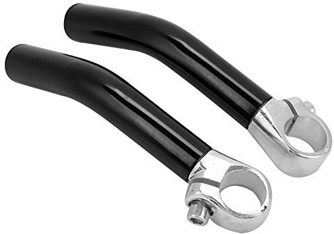Cocoarm 1 Paar Mountainbike-Lenkerenden aus Aluminiumlegierung, Starker Halt, Helle Farbe des Fahrradlenker-Lenkerendes, Einfach zu Kombinieren (BLACK)