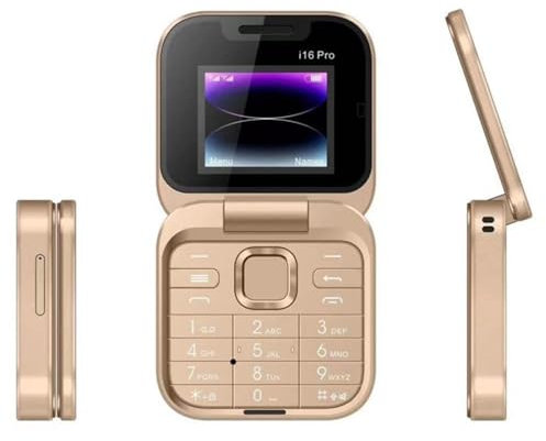 galeyyu Téléphone Portable pour Personnes Âgées | Conception À Clapet Rechargeable 128 × 160 | Téléphone Portable avec Caméra Arrière HD, Téléphone Portable Convivial pour La Communication