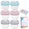 Fentar 6stk Babybrei Einfrieren Behälter, Lecksicher Beikost Einfrieren Behälter mit Timing-Funktion, Hitzebeständig Snackbox Baby, Kleine Dosen mit Deckel für Muttermilch Babynahrung Aufbewahrung
