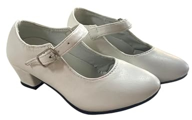 AMARU SANCHESU Flamenco or Sevillana Dance Shoe. Child and Adult Size, white, 11 UK Child