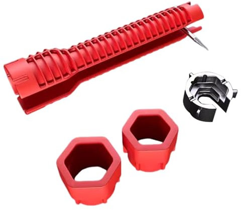 Chiave da tavolo per installazioni sanitarie – Chiave per rubinetto ad alte prestazioni per lavello, strumento in metallo ergonomico | Chiave a fessura per dadi del rubinetto, utensile sottopiano con