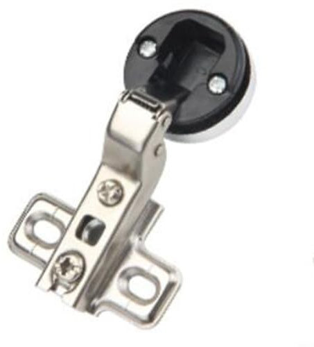 Aprilsunnyzone Paquete de 2 bisagras de puerta con cubierta para armario de cristal, 35 mm, diámetro de copa de 4 a 8 mm, grosor de vidrio, acero laminado en frío