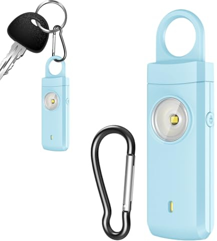 Allarme Sicurezza | 130dB Forte Tipo-C Ricaricabile Attrezzatura - Portachiavi con Allarme Personale - Per Passeggiate Hotel Viaggi Campeggio Ragazze Universitarie Salute Uomini Corsa Notte
