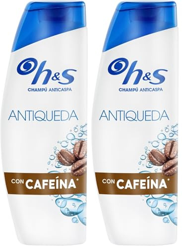 H&S Champú Anticaspa Anticaída para Hombre 330ml con Cafeína. Para Uso Diario. Hasta 100% de Protección Anticaspa. Clínicamente Probado (Paquete de 2)