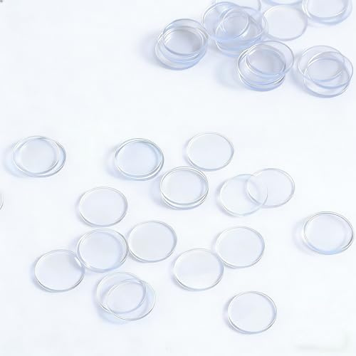 Febbya 100 Piezas Lágrimas de Silicona Adhesivas,Topes Transparentes Autoadhesivos,Pies de Goma Antideslizantes para Puertas Muebles,Almohadillas Amortiguadoras Cajones