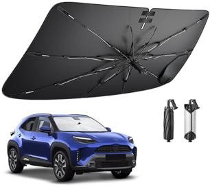 BIBIBO Compatible con Toyota Yaris Cross 2020-2025 2026 Parasol Cubiertas Parasol Parabrisas Delantero Parabrisas Coche Parasol Yaris Cross Accesorios
