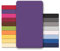 CelinaTex Jersey Topper Spannbettlaken Lucina 140x200-160x200cm lila 100% Baumwolle gekämmt bis 12cm Matratzenhöhe Spannbettbezug, Leintuch, Bettlaken, elastisch, Strech, Oeko-Tex