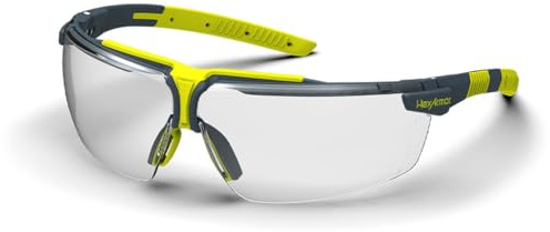 HexArmor VS300 Clear Safety Glasses for men and women | Anti-fog | Scratch resistant wrap around lenses | Adjustable side arms | ANSI Z87 Certified | 100% UV protected eyewear