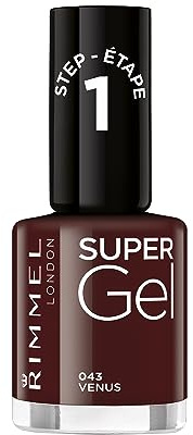 Rimmel London Super Gel French Manicure Nail Polish, 92 Ivory Tower, 12 ml