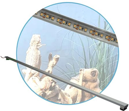 AQUARIUM PLÜDERHAUSEN Terrarium LED Beleuchtung,80 cm Set1 Leuchtbalken Wüsten Reptilien Pflanzen LED