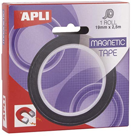 APLI 17724 Magnetic Adhesive Tape 19 mm x 2.5 m