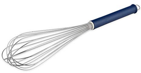Thermohauser 5000145045 - Varillas de batir (acero inoxidable, 40 cm, mango de plástico azul y colgador, con 16 trabillas, mango: poliamida)