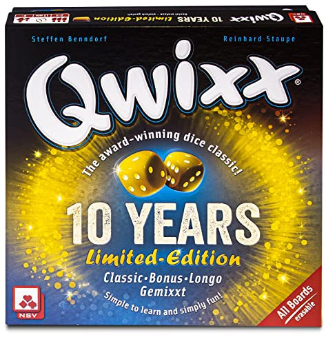 NSV - 4133 - QWIXX 10 Years Qwixx Edition - Limitierte Jubiläumsedition - International